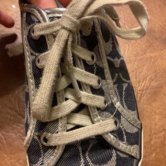 Dark navy blue Coach sneakers - Picture 3 of 8